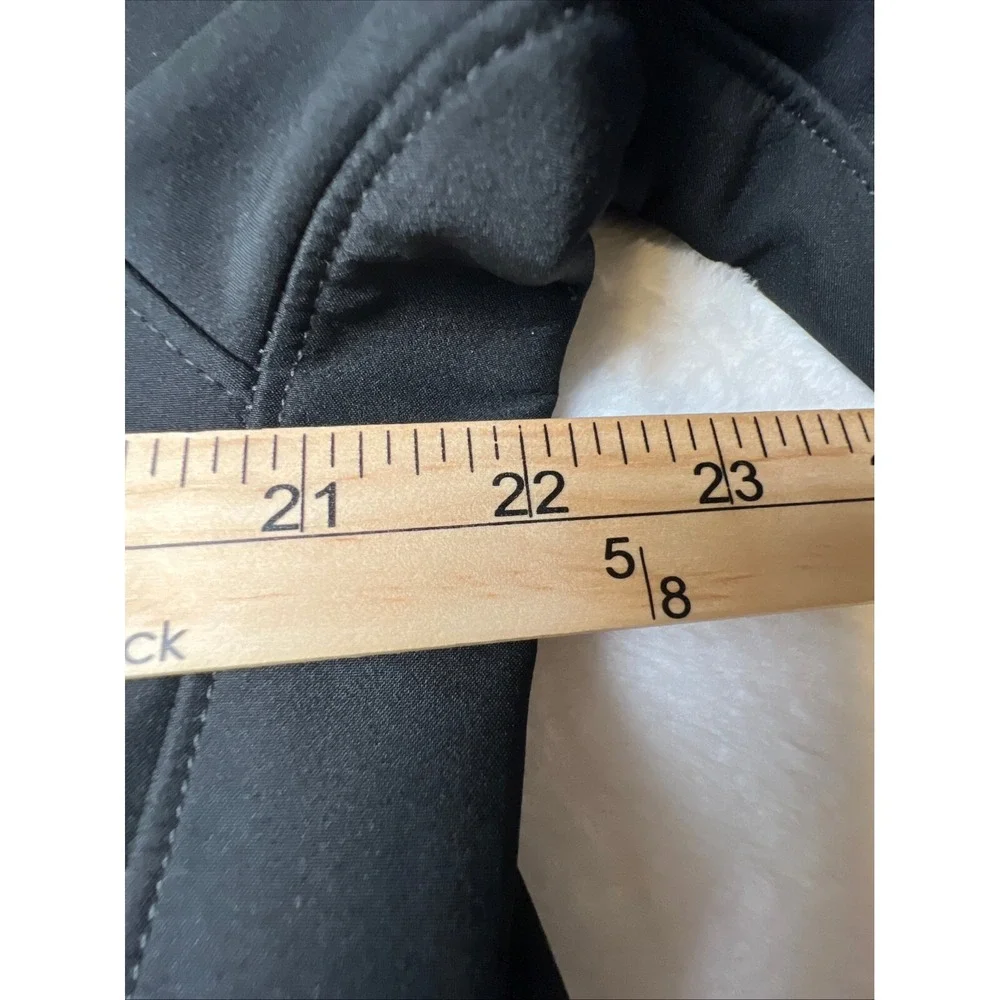 The North Face Jacket Mens M Black Lined Zip Pockets Mock Neck Fleece lining Out